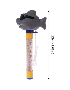 Termómetro de piscina flotante Cocodrilo fácil de leer 2