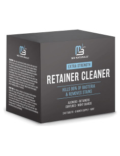 Tabletas Limpiadoras M3 Naturals 240 Unidades para Dentaduras