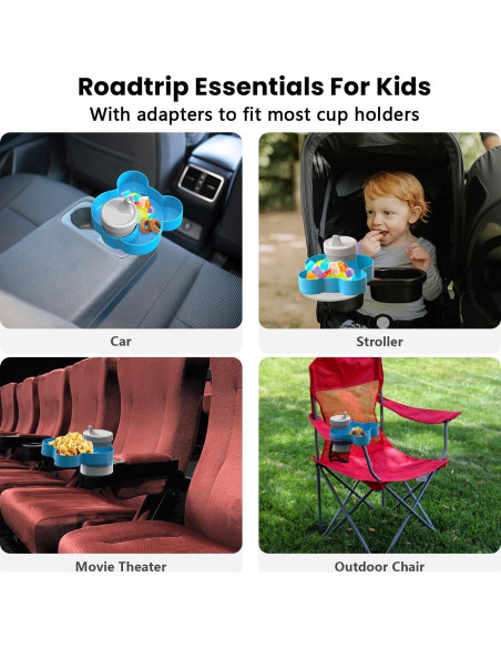 Bandeja de Snacks para Asiento de Auto BlueOrigin - Oso Azul