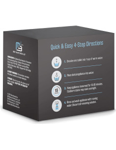 Tabletas Limpiadoras M3 Naturals 240 Unidades para Dentaduras 2