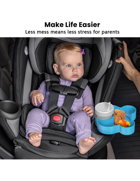 Bandeja de Snacks para Asiento de Auto BlueOrigin - Oso Azul