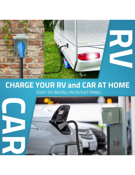 Caja de Salida de Energía RV PAULINN 30A Nema TT-30R Impermeable Caja de Salida de Energía RV PAULINN 30A Nema TT-30R Impermeable