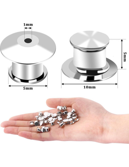 Bloqueos de Pines Metálicos DECYOOL 20 Piezas 1 cm