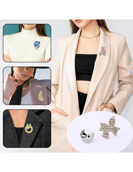 Bloqueos de Pines Metálicos DECYOOL 20 Piezas 1 cm