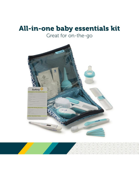 Kit de Cuidado y Aseo Deluxe Safety 1st, 25 Piezas para Bebés