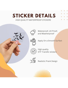 Calcomanías de Murciélagos Halloween Miarita - 3 Pcs Vinilo 2