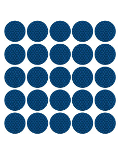 Calcomanías Reflectantes PATIKIL 30 Pcs Azul 5x5 cm