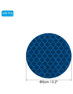 Calcomanías Reflectantes PATIKIL 30 Pcs Azul 5x5 cm 2