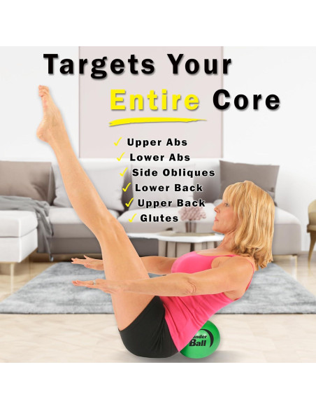 Pelota de Pilates Bender Ball 23 cm para Abdomen y Espalda
