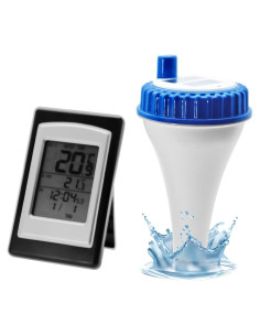Termómetro Inalámbrico Solar AMTAST WT0124 para Piscina