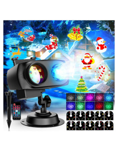 Luces Proyectoras de Navidad Lacoco SE508, 10 Diapositivas HD