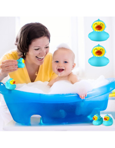 Patitos de Goma Flotantes PullCrease - Tiburón Azul (12 Pcs)