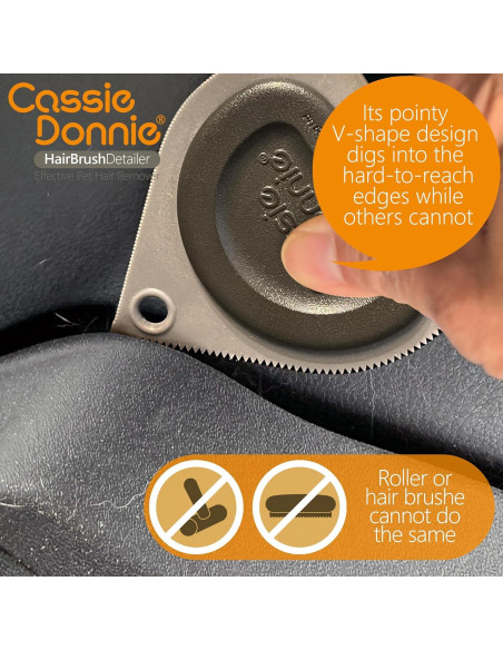 Mini Removedor de Pelo de Mascota PH2201T Gris - Reutilizable y Lavable