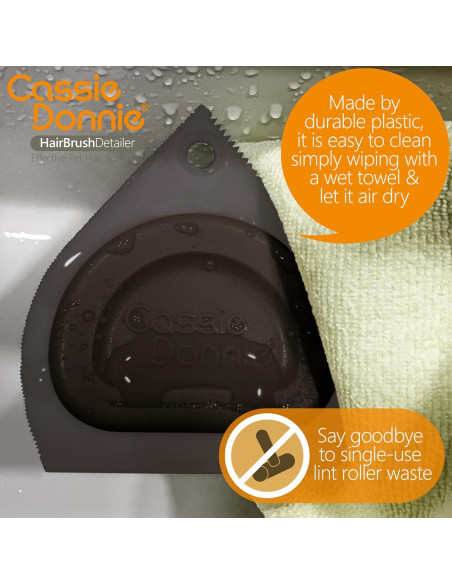 Mini Removedor de Pelo de Mascota PH2201T Gris - Reutilizable y Lavable