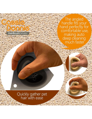 Mini Removedor de Pelo de Mascota PH2201T Gris - Reutilizable y Lavable