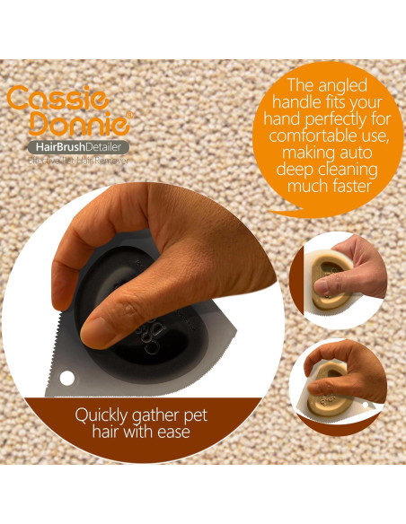 Mini Removedor de Pelo de Mascota PH2201T Gris - Reutilizable y Lavable