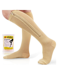 Calcetines de Compresión Ailaka Unisex 15-20 mmHg con Cremallera