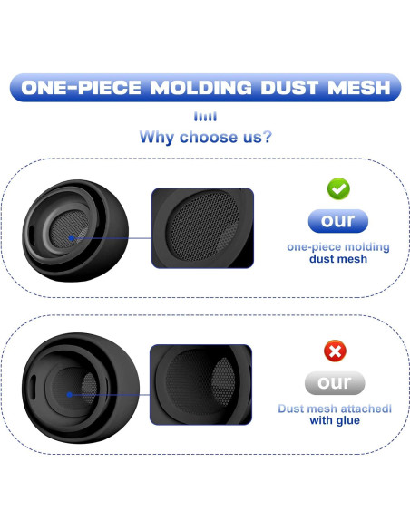 Puntas de Silicona W&Y para AirPods Pro - 6 Pares, Negro Puntas de Silicona W&Y para AirPods Pro - 6 Pares, Negro