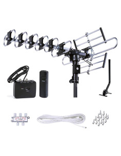 Antena de TV HD Exterior Five Star FSA-1806 200 Millas 360