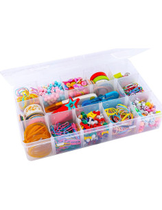 Caja Organizadora de Plástico Exptolii Grande 15 Compartimentos 28x16 cm 2
