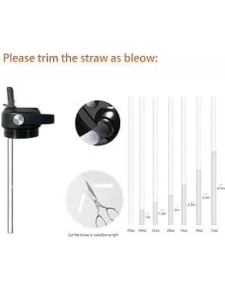 Tapa de paja FLORAPELL para Yeti Rambler 18-64 oz, libre de BPA Tapa de paja FLORAPELL para Yeti Rambler 18-64 oz, libre de BPA