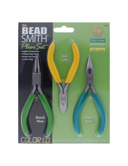 Juego de Alicates Color-ID The Beadsmith 3 Piezas 12.7 cm