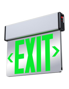 Señal de Salida Iluminada LED Verde Doble Cara SiTiSFi