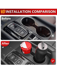 Soporte para Tazas Xipoo para Honda Pilot 2023-2025 Negro 2