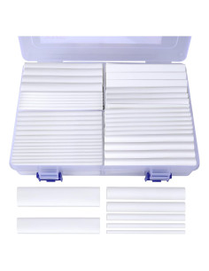 Kit de Tubos Termocontraíbles XHF 205 Pcs 3.5" (8.89 cm) Blanco