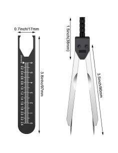 Calibrador EKG Frienda 2 Piezas Herramienta de Medición 2