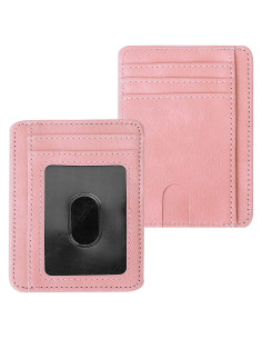 Estuche para Tarjetas de Crédito Giantree Rosa con Bloqueo RFID