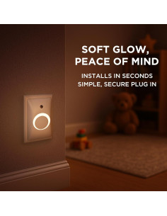 Cubierta de Enchufe a Prueba de Bebés LittleHippo GlowGuard 1-Pack 2