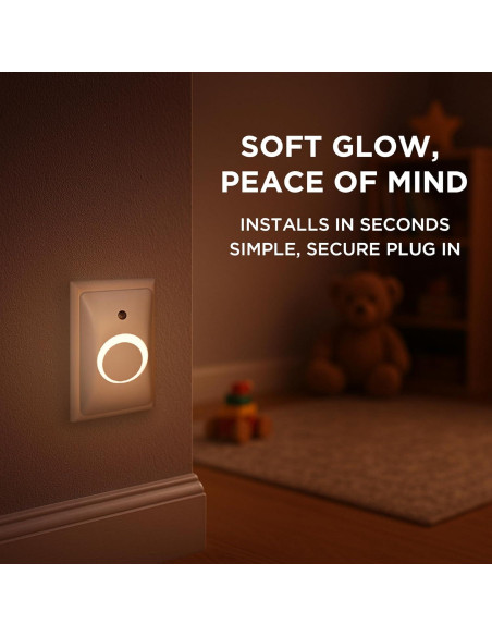 Cubierta de Enchufe a Prueba de Bebés LittleHippo GlowGuard 1-Pack