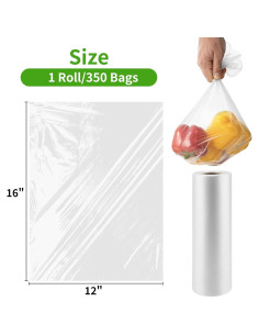 Bolsas de Plástico Transparentes FungLam 30x40cm 350 Pcs 2