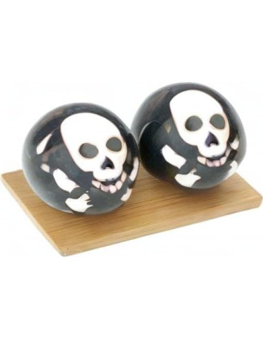 Bolas Baoding Calavera Top Chi - Terapia de Mano Mediana 4.06 cm