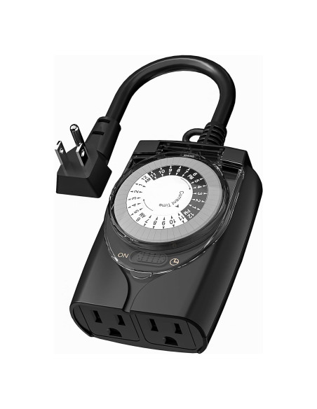 Temporizador Mecánico HBN para Exterior 24 Horas 15A Temporizador Mecánico HBN para Exterior 24 Horas 15A