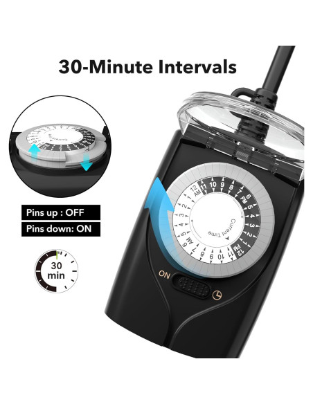 Temporizador Mecánico HBN para Exterior 24 Horas 15A Temporizador Mecánico HBN para Exterior 24 Horas 15A