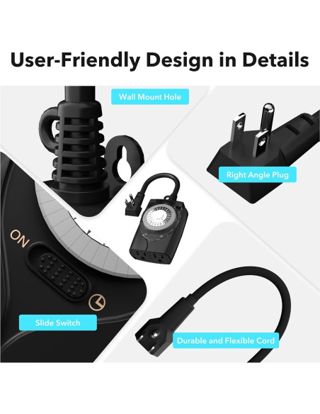 Temporizador Mecánico HBN para Exterior 24 Horas 15A Temporizador Mecánico HBN para Exterior 24 Horas 15A