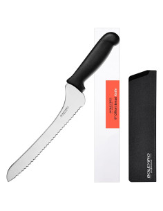 Cuchillo de Pan Serrado Offset BOLEXINO 22.86 cm Acero Inoxidable