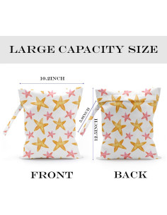 Bolsa Húmeda y Seca Impermeable Estrella 26x32cm para Viaje 2