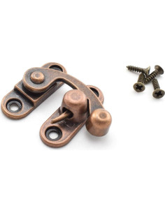 Cierre de Gancho Antiguo OZXNO 2-Pack Bronce Rojo 33x29mm 2