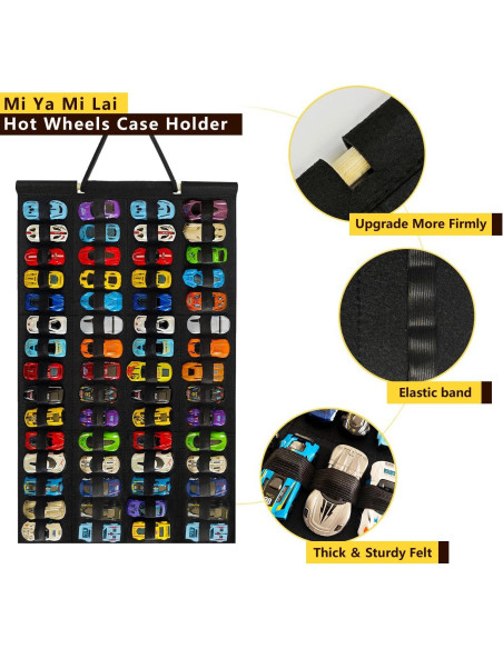 Organizador Colgante para Hot Wheels Mi Ya Mi Lai - 60 Coches