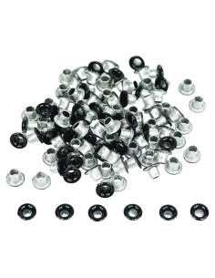 Ojetes Quicklet de Aluminio FoRapid 1/8" (3mm) Negro - 200 PCS