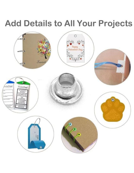 Ojetes Quicklet de Aluminio FoRapid 1/8" (3mm) Negro - 200 PCS