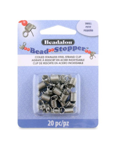 Detenedor de Perlas Beadalon Pequeño 20 Piezas Metal