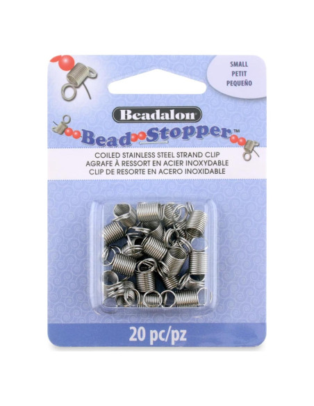 Detenedor de Perlas Beadalon Pequeño 20 Piezas Metal
