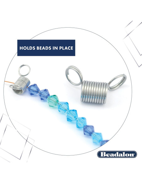 Detenedor de Perlas Beadalon Pequeño 20 Piezas Metal