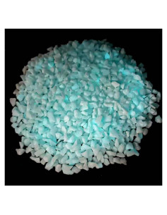 Arena de Vidrio Roto Brillo Azul HappyFiller 0.59 kg para Manualidades