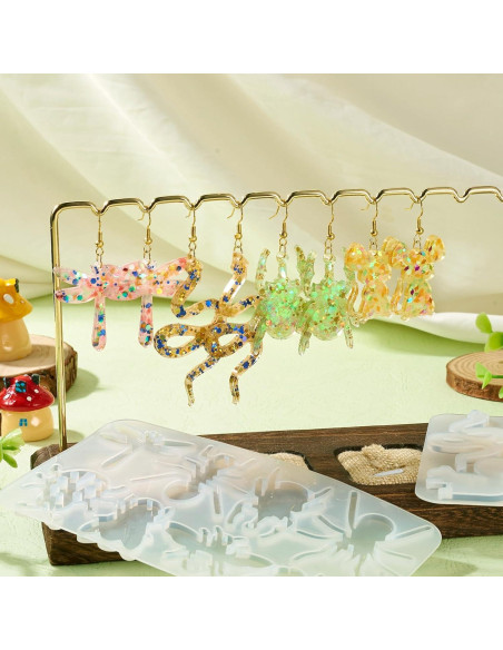 Moldes de Silicona para Pendientes DIY Cheriswelry Insectos