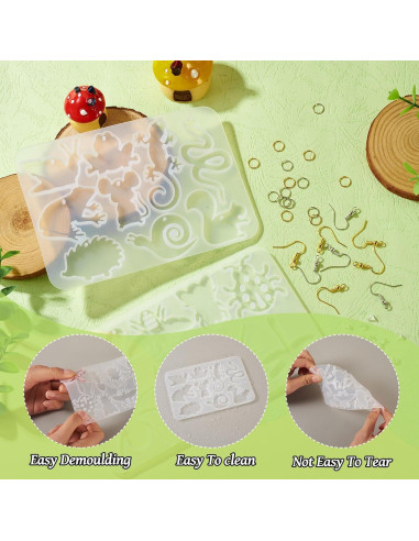 Moldes de Silicona para Pendientes DIY Cheriswelry Insectos